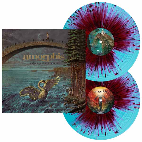 AMORPHIS BORDERLAND ("THE CIRCLE" SPLATTER TURQUOISE+RED+BLACK 2LP INCL. 2 BONUS TRACKS) Vinyl Double Album