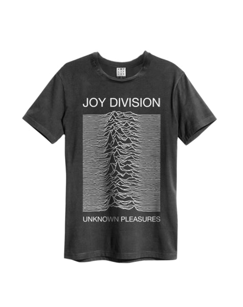 Joy Division - Unknown Pleasures Amplified Vintage Charcoal  T Shirt