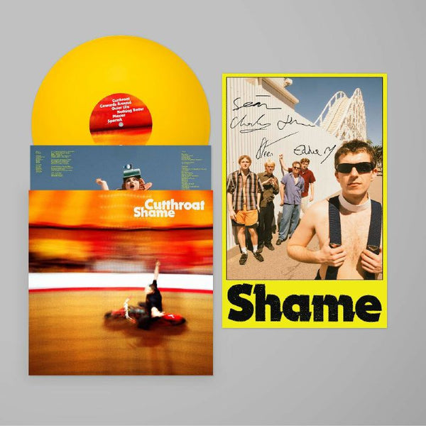 SHAME Cutthroat (limited 'hot shots' yellow vinyl LP + autographed poster (indie exclusive)) Dead Oceans
