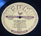 all night rock 1982  sun / charly label  10" vinyl 10 track lp cfm 504 ex+