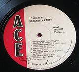 rockabilly party  ace label  10" vinyl 10 track lp 10 ch 17   ex+   rock n roll