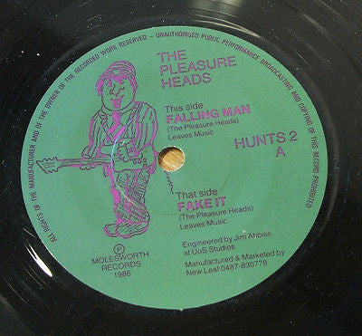 the pleasure heads   falling man   1986 uk molesworth  label   7" vinyl 45