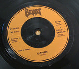 beast  empire   1980  uk thrill records  vinyl 7" 45  alt rock post punk rare