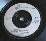 the three johns death of the european 1985  uk 7" single  abstract label abs 034