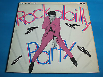 rockabilly party  ace label  10" vinyl 10 track lp 10 ch 17   ex+   rock n roll