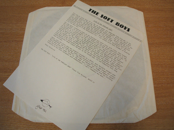 the soft boys live at the portland arms 1988 glass fish  vinyl lp  mint-  PROMO