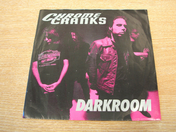chrome cranks darkroom 1992  maroon colour vinyl 7" 1992 usa alt rock punk  ex