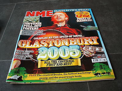 new musical express nme 2nd july  2005 glastenbury souvenir posters