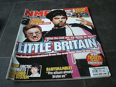 new musical express nme 5th november 2005 little britain babyshambles strokes