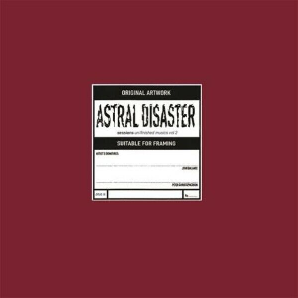 Coil - Astral Disaster Sessions un/ finished musics Vol 2 LP RED VINYL DRUG 19R