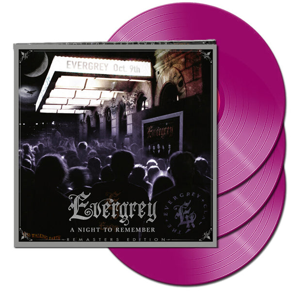A NIGHT TO REMEMBER (PURPLE VINYL) by EVERGREY Vinyl - 3 LP Box Set AFM7041