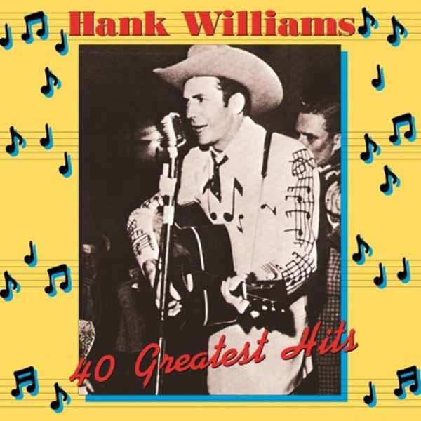 40 GREATEST HITS by HANK WILLIAMS Vinyl Double Album MOVLP398