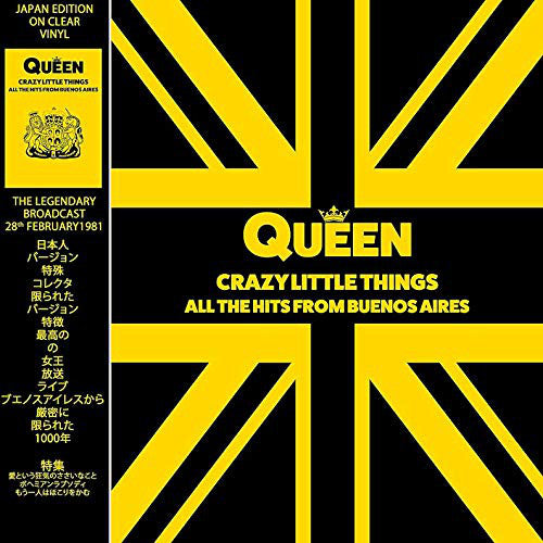 Queen – Crazy Little Things - All The Hits From Buenos Aires ltd clear vinyl lp
