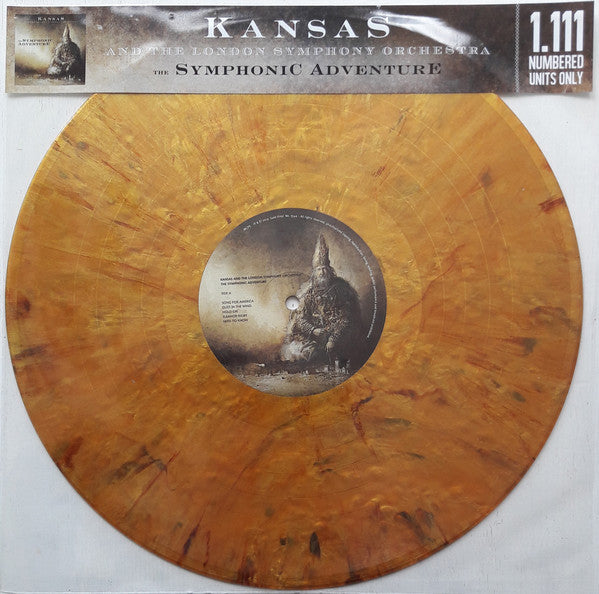 THE SYMPHONIC ADVENTURE  by KANSAS AND THE LONDON SYMPHONY ORCHESTRA Vinyl LP  ltd coloured