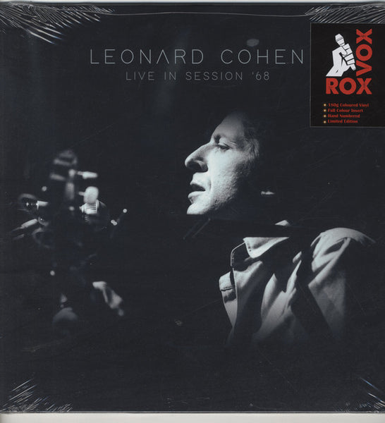 LIVE IN SESSION '68 (LIMITED WHITE VINYL) by LEONARD COHEN Vinyl LP RVCLP2168