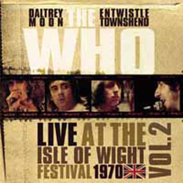 LIVE AT THE ISLE OF WIGHT VOL 2 by WHO, THE Vinyl LP RCV218LP