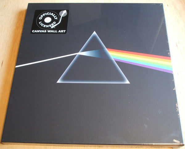 pink floyd dark side of the moon stretch canvas wall art 40cm x 40cm official