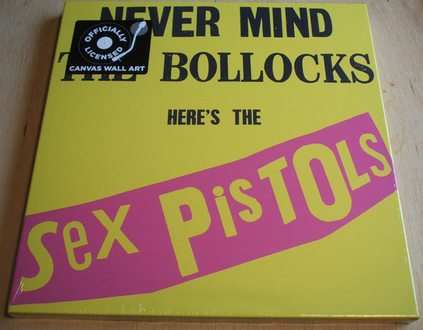 sex pistols bollocks stretch canvas wall art 40cm x 40cm official