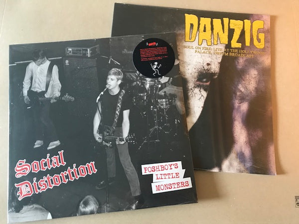 2 x vinyl lp collection Social Distortion – Poshboy's Little Monsters black vinyl lp rsd 2019 + DANZIG SOUL ON FIRE LIVE AT THE HOLLYWOOD PALACE 1989 FM BROADCAST 2 x VINYL LP