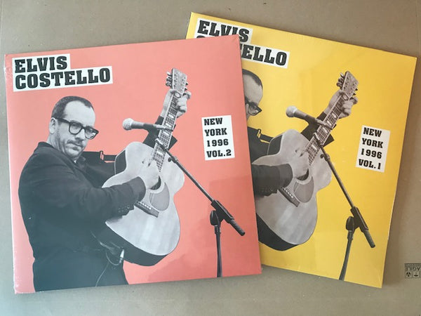 2 x vinyl lp collectioNEW YORK 1996 VOL. 1 by ELVIS COSTELLO Vinyl Double Album  ROUND10  +  NEW YORK 1996 VOL. 2 by ELVIS COSTELLO Vinyl Double Album  ROUND14