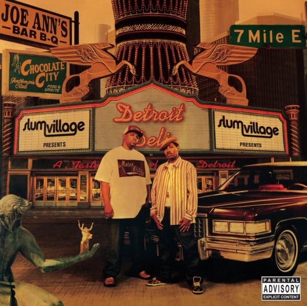 SLUM VILLAGE Detroit Deli (A Taste Of Detroit) Clear/Orange/Green Splatter Vinyl lp