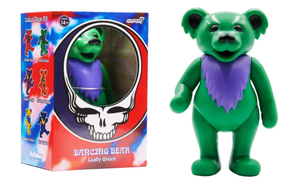 Grateful Dead - Dancing Bear (Leafy Green) Reaction Figure super 7