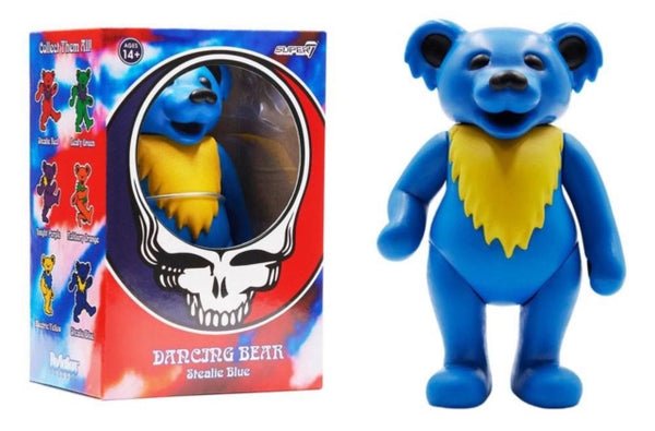 Grateful Dead - Dancing Bear (Stealie Blue) Reaction Figure super 7