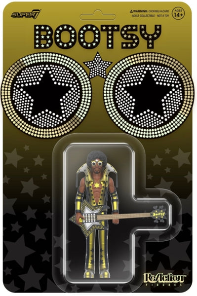Bootsy Collins Black And Gold Reaction Figures super 7