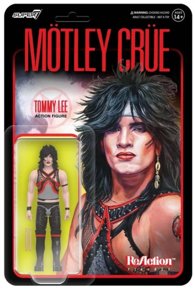 Motley Crue Reaction Figures Wave 01 - Tommy Lee (Shout At The Devil) super 7