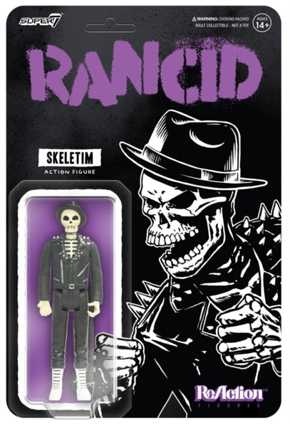 Rancid Skeletim Time Bomb Reaction Figure  super 7