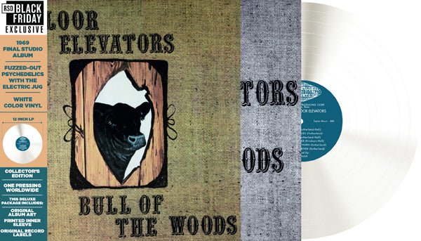 13TH FLOOR ELEVATORS, THE BULL OF THE WOODS (LTD.BLACK/WHITE VINYL) VINYL LP - punk to funk heaven