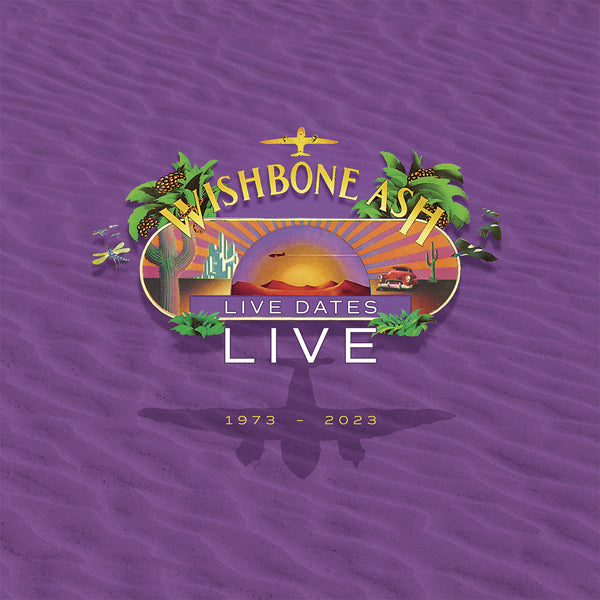 WISHBONE ASH LIVE DATES LIVE (2LP PURPLE) VINYL DOUBLE ALBUM