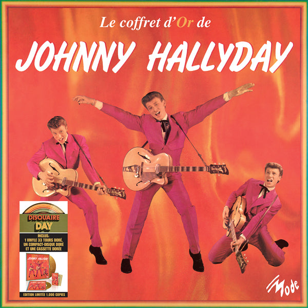 JOHNNY HALLYDAY LA COFFRET D'OR (GOLD LP+CD+TAPE) (RSD 2024) VINYL LP