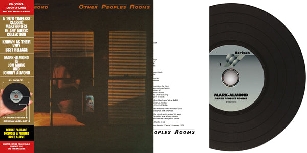 MARC ALMOND OTHER PEOPLES ROOMS (VINYL REPLICA CD) Compact Disc