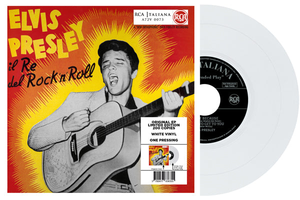 ELVIS PRESLEY IL RE DEL ROCK ‘N’ ROLL (WHITE VINYL) Vinyl 7"