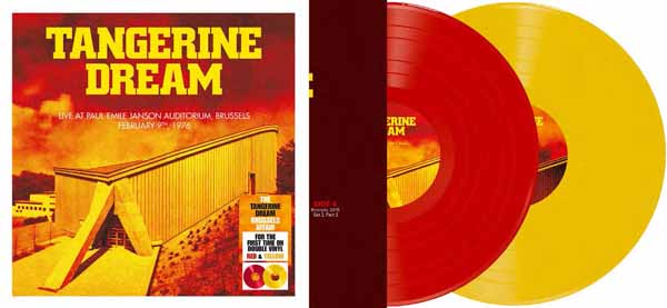 TANGERINE DREAM BRUSSELS 1976 (SOLID RED & SOLID YELLOW VINYL ) Vinyl 2LP