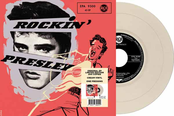 Elvis Presley EP Étranger N°21 - Rockin' Presley - EPA 9500 (Germany) (Limited 7" CREAM Vinyl) Vinyl 7"