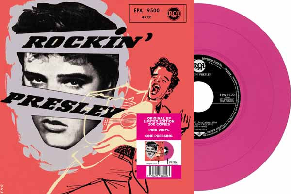 Elvis Presley EP Étranger N°21 - Rockin' Presley - EPA 9500 (Germany) (Limited 7" PINK Vinyl) Vinyl 7"