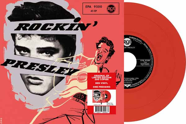 Elvis Presley EP Étranger N°21 - Rockin' Presley - EPA 9500 (Germany) (Limited 7" RED Vinyl) Vinyl 7"
