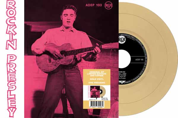 Elvis Presley EP Étranger N°22 - Rockin' Presley - ADEP 103 (Denmark) (Limited 7" GOLD Vinyl) Vinyl 7"