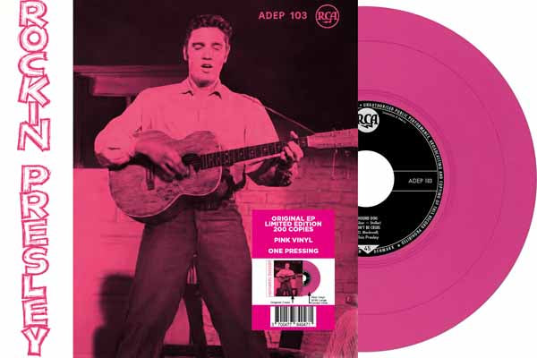 Elvis Presley EP Étranger N°22 - Rockin' Presley - ADEP 103 (Denmark) (Limited 7" PINK Vinyl) Vinyl 7"