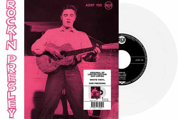 Elvis Presley EP Étranger N°22 - Rockin' Presley - ADEP 103 (Denmark) (Limited 7" WHITE Vinyl) Vinyl 7"