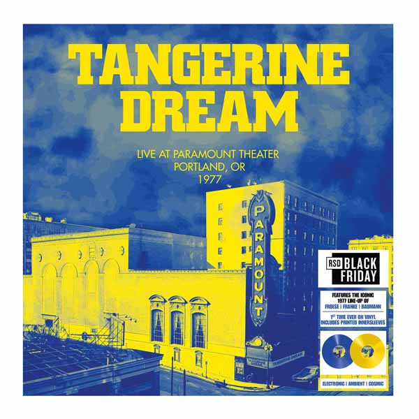 TANGERINE DREAM PORTLAND CONCERT - APRIL 20TH, 1977 (2LP BLUE & YELLOW VINYL - BLACK FRIDAY 2026) Vinyl Double Album
