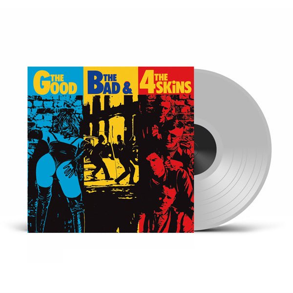 4 SKINS THE GOOD,THE BAD AND THE UGLY (PHD EXCLUSIVE CLEAR VINYL) Vinyl LP - punk to funk heaven