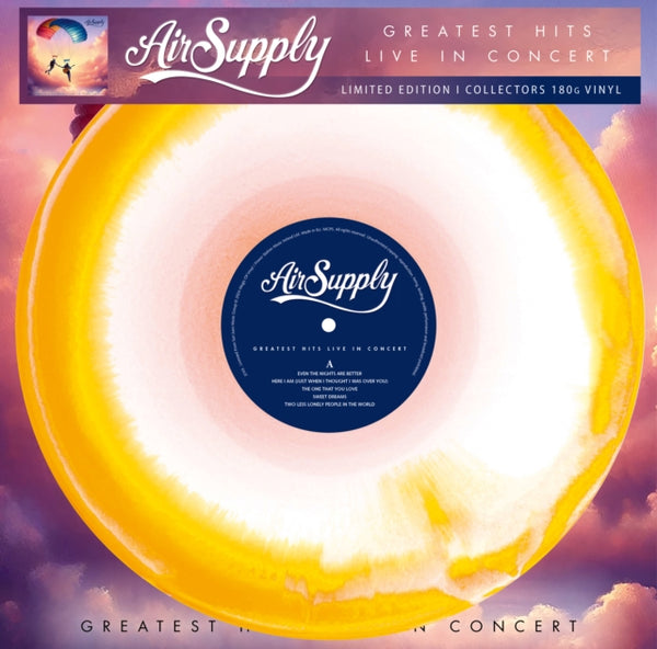 Greatest Hits Live In Concert (Colour In Colour Vinyl) Artist AIR SUPPLY Format:LP Label:MAGIC OF VINYL