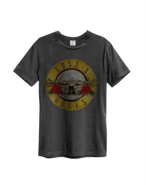 Guns N' Roses - Drum (Bullet) Amplified Vintage Charcoal  T Shirt