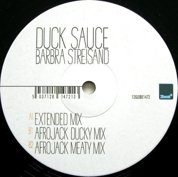 Barbra Streisand Artist DUCK SAUCE Format:12" Vinyl Label:3BEAT
