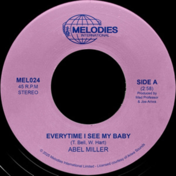 Everytime I See My Baby Artist Abel Miller &amp; Mad Professor Format:Vinyl / 7" Single