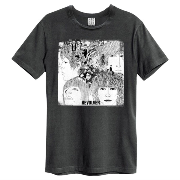 Beatles Revolver Amplified  Vintage Charcoal T Shirt