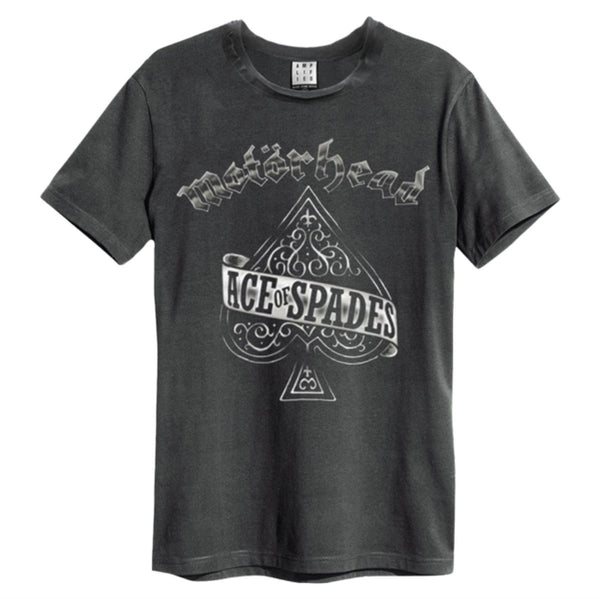 Motorhead Ace Of Spades Amplified Vintage Charcoal T Shirt